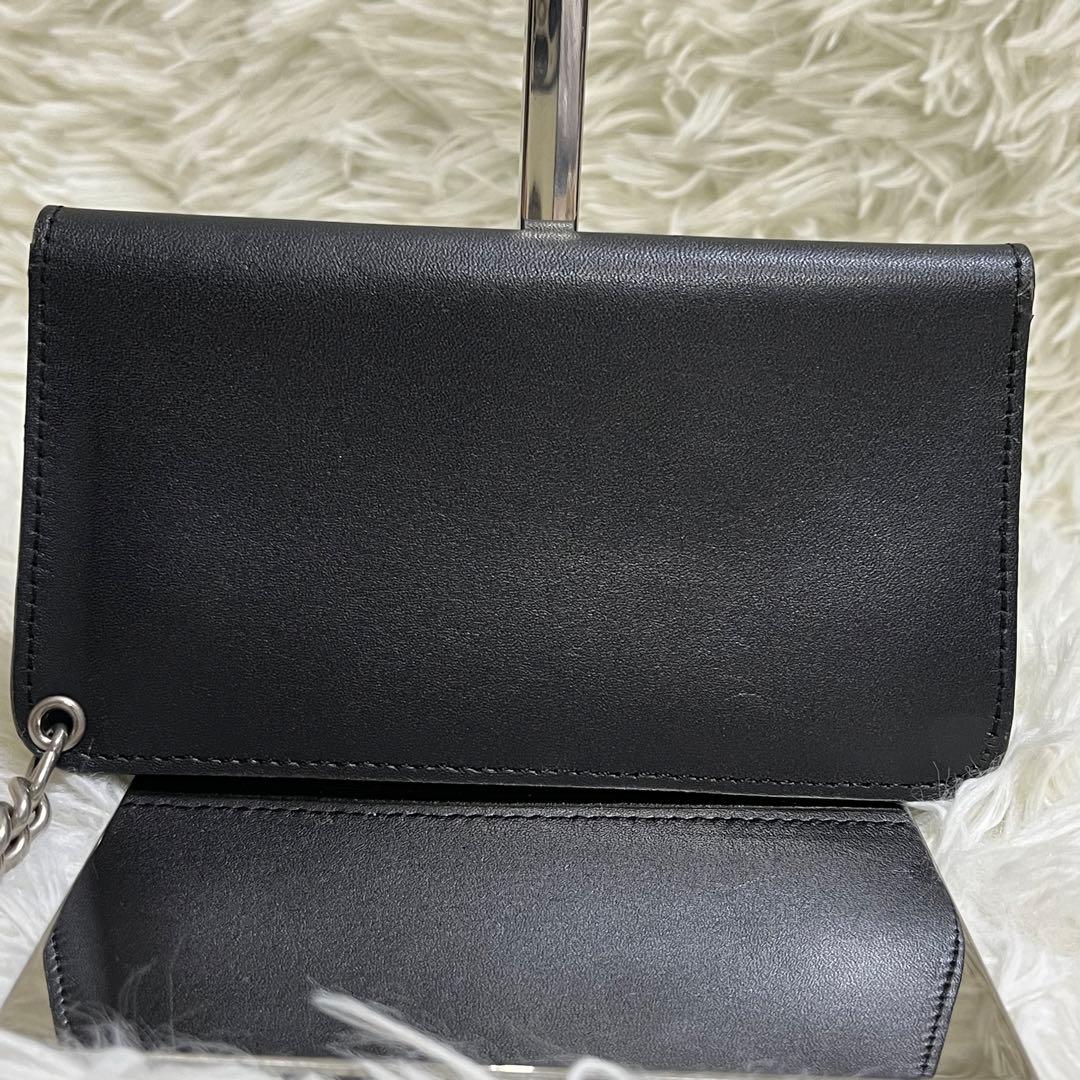 極美品 ハーレーダビッドソン ウォレットチェーン付き長財布 スタッズ