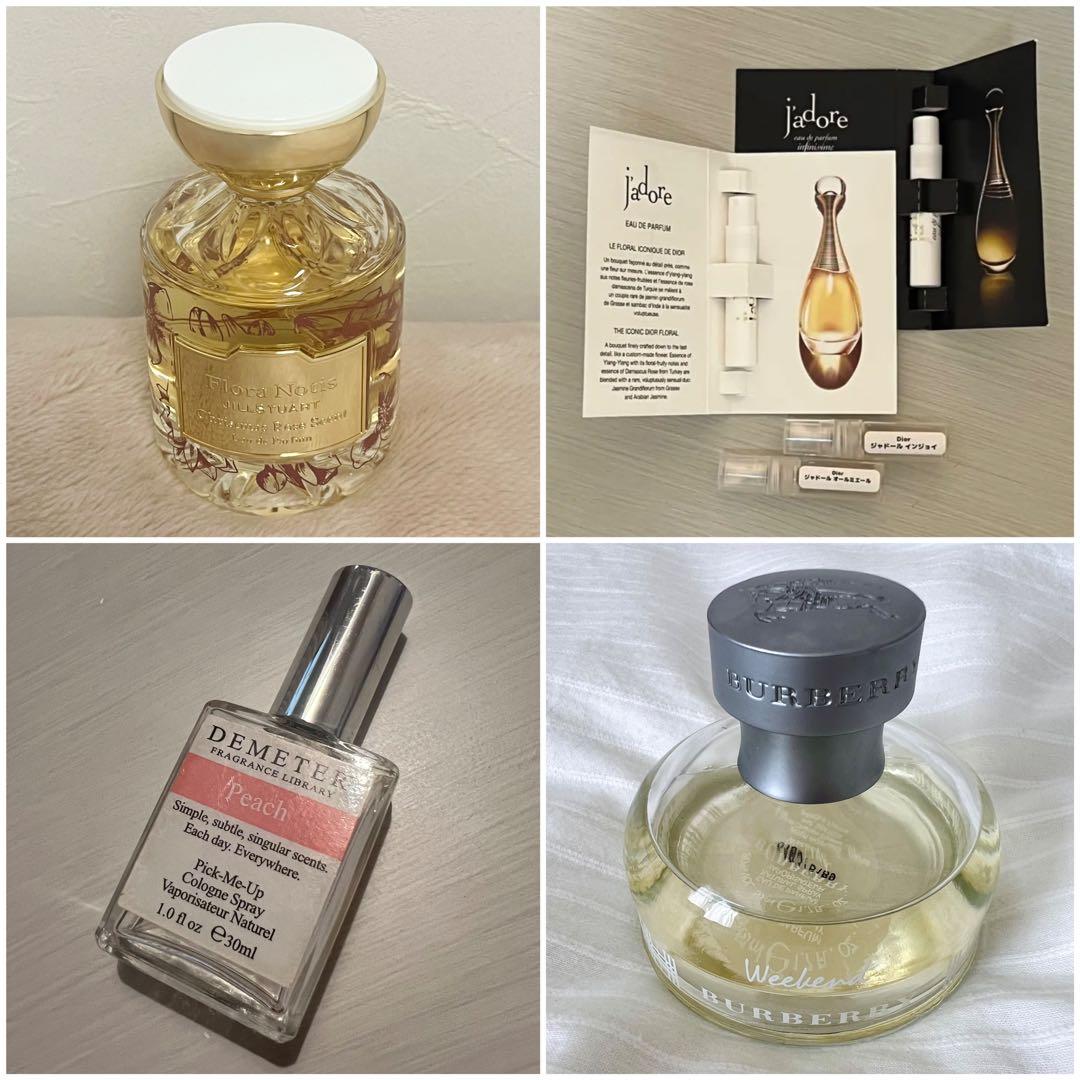 Dior 、Burberry、フローラノーティス、DEMETER香水set