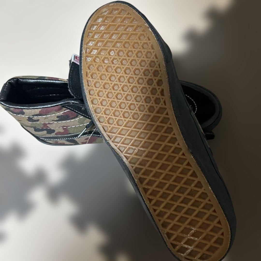 VANS SK8-Hi ブラック/カモフラージュ　26.5〜27.0cm