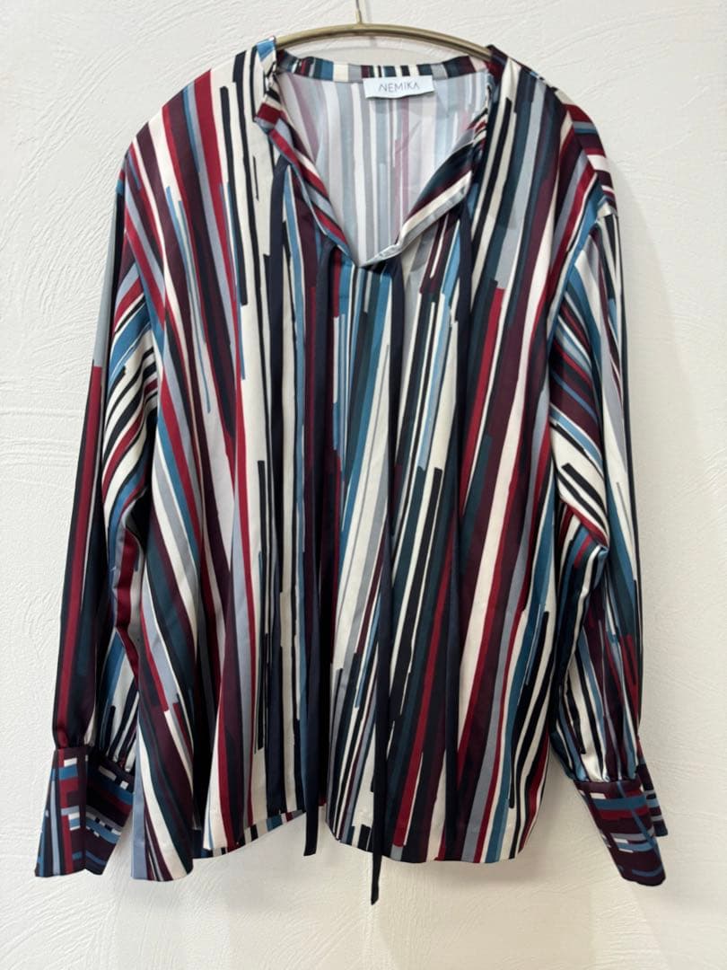 NEMIKA　上下セット　ストライプ 長袖ブラウス