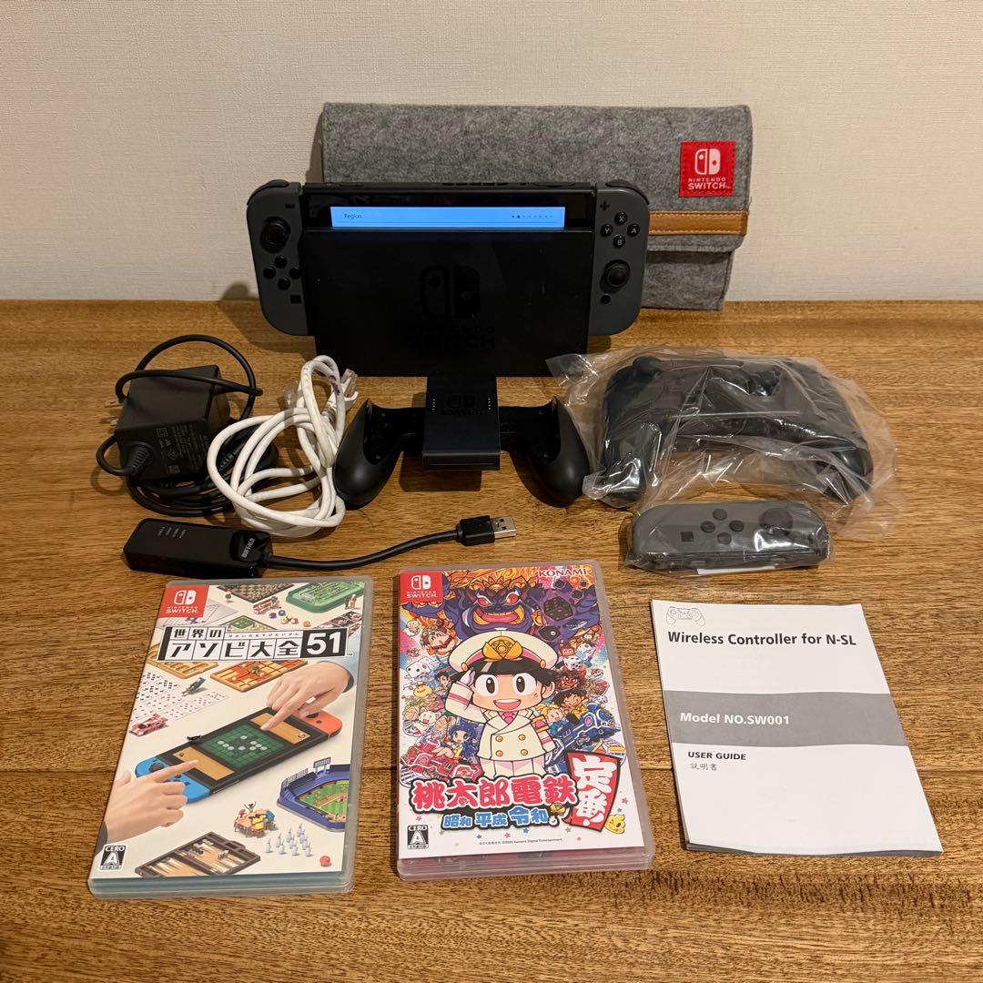美品 Nintendo Switch 本体 桃鉄 アソビ大全51 その他おまけ付