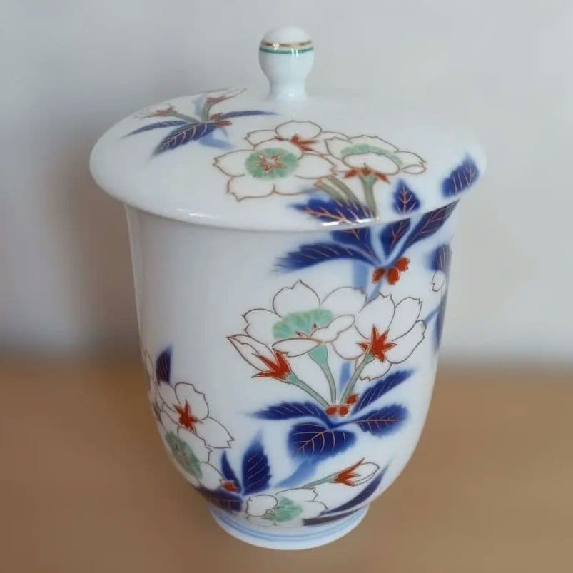 深川製磁 湯のみ 蓋付き 湯のみ さくら 桜 - メルカリ