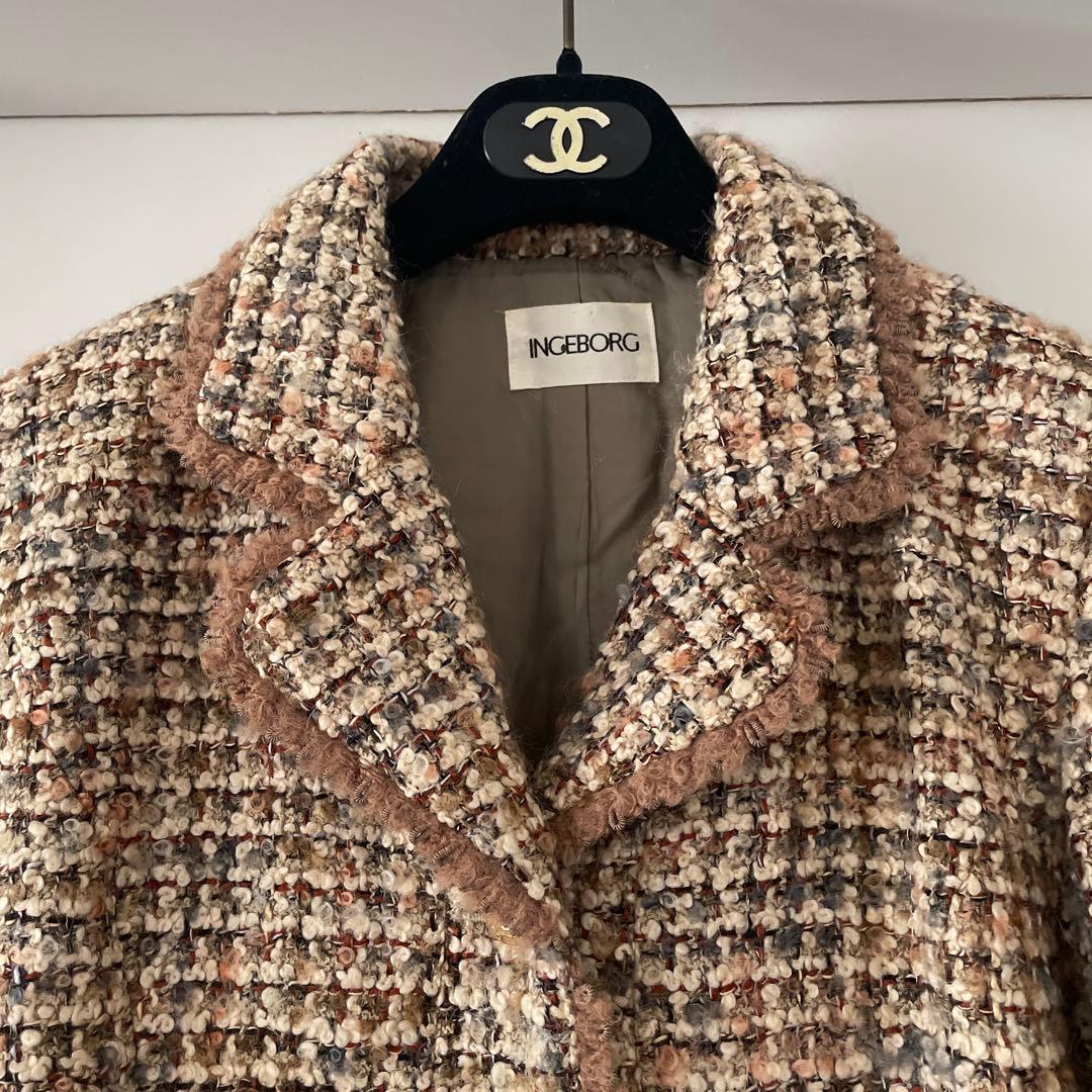 新品】 CELINE トリオンフ付きパール風ボタン ブラウス 36 白