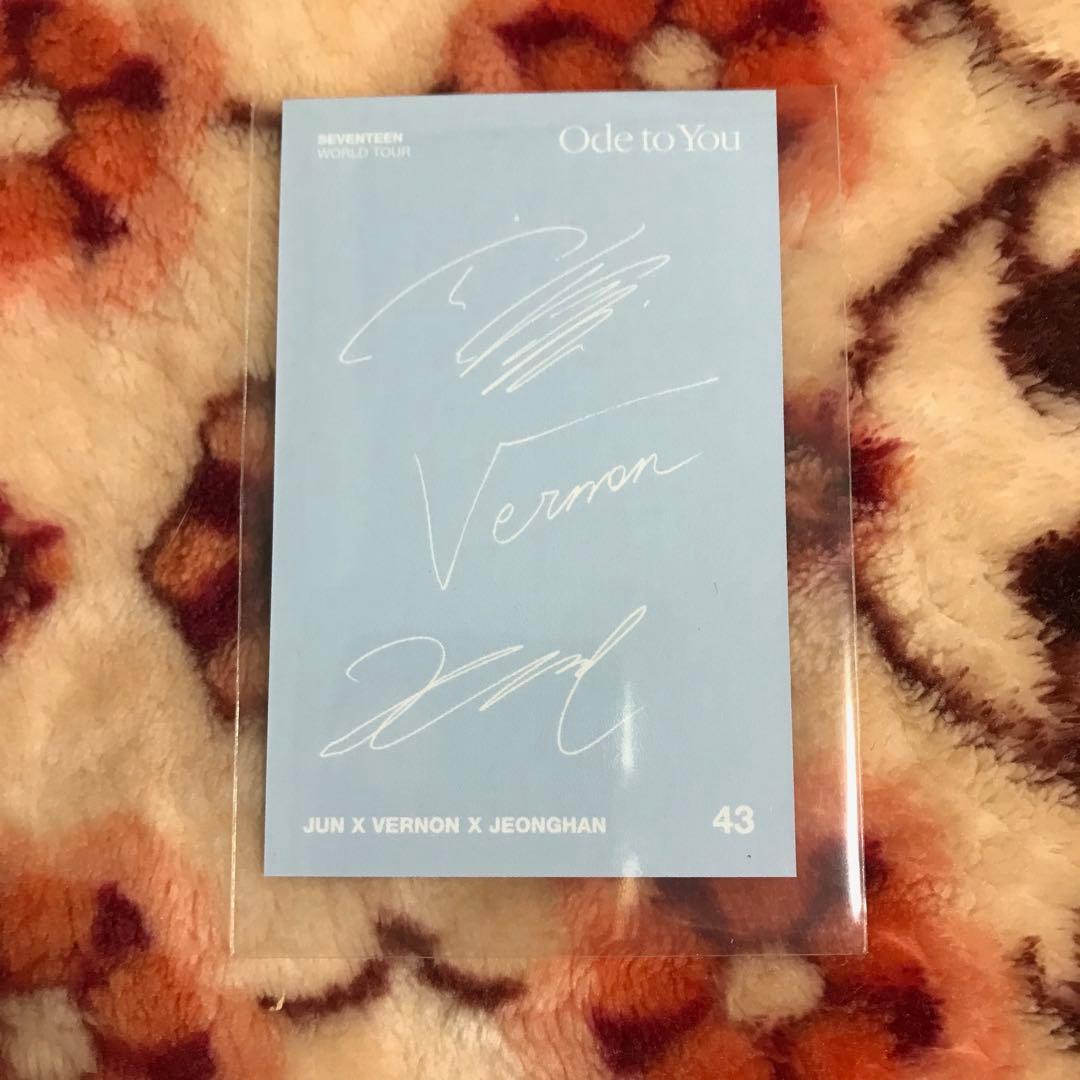 SEVENTEEN ジョンハン ジュン バーノン ode to you トレカ - メルカリ