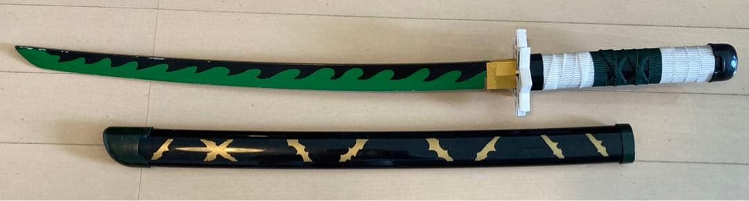 鬼滅の刃 不死川 実弥／日輪刀 剣木製刀 風柱 子供用 コスプレ