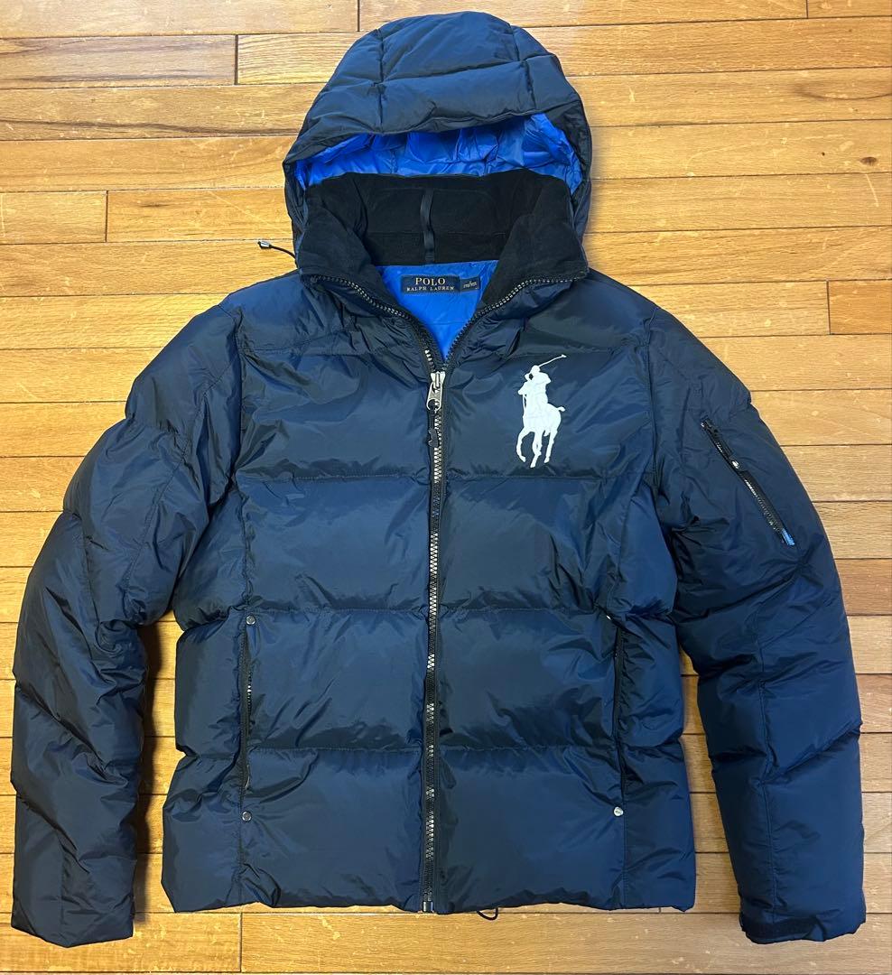 POLO RALPH LAUREN ダウンジャケット S ビッグポニー ネイビー - メルカリ