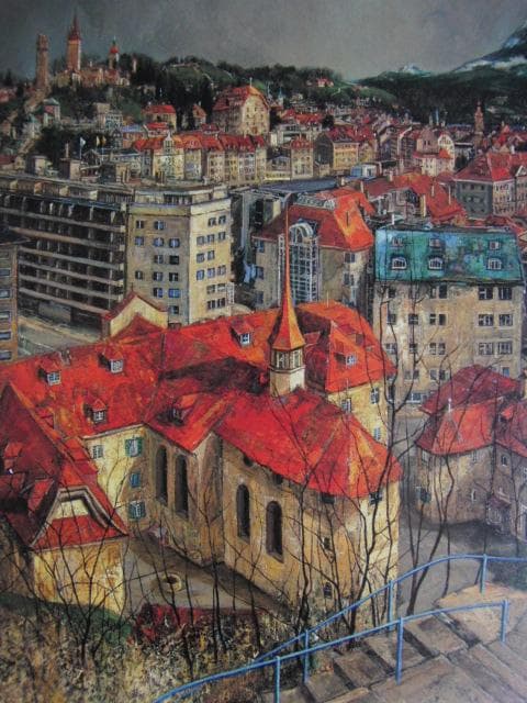 船越保武、裸婦、希少・額装用画集画、大判、新品高級額装付