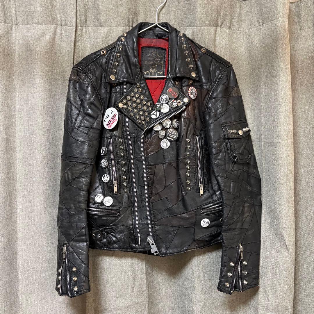 y*a様 80s ツギハギジャンCampri カンプリVOLTA ライダース 鋲