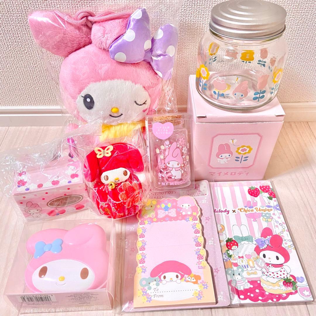 レア！サンリオ マイメロ まとめ売り テープカッター メモ帳 ぬいぐるみ 廃盤品