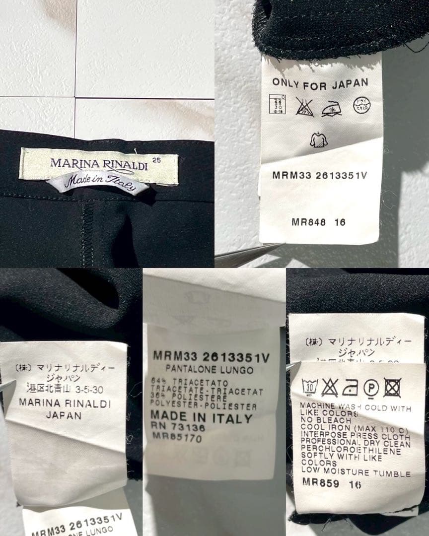 【未使用級✨】マリナリナルディ スーツ セットアップ 黒 無地 4XL〜