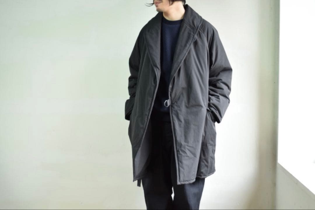 ⬜*a様 COMOLI PLIMALOFT　ショールカラーコート 3