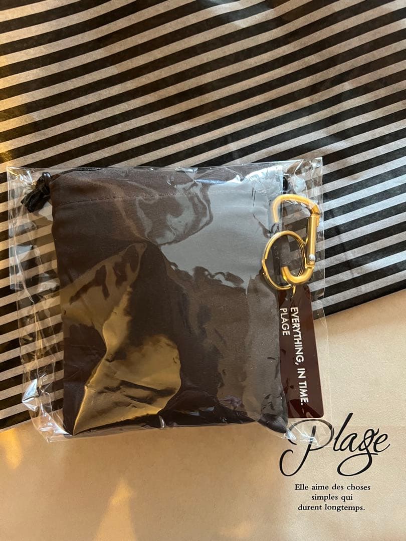 Plage ノベルティ　エコバッグ　ブラウン