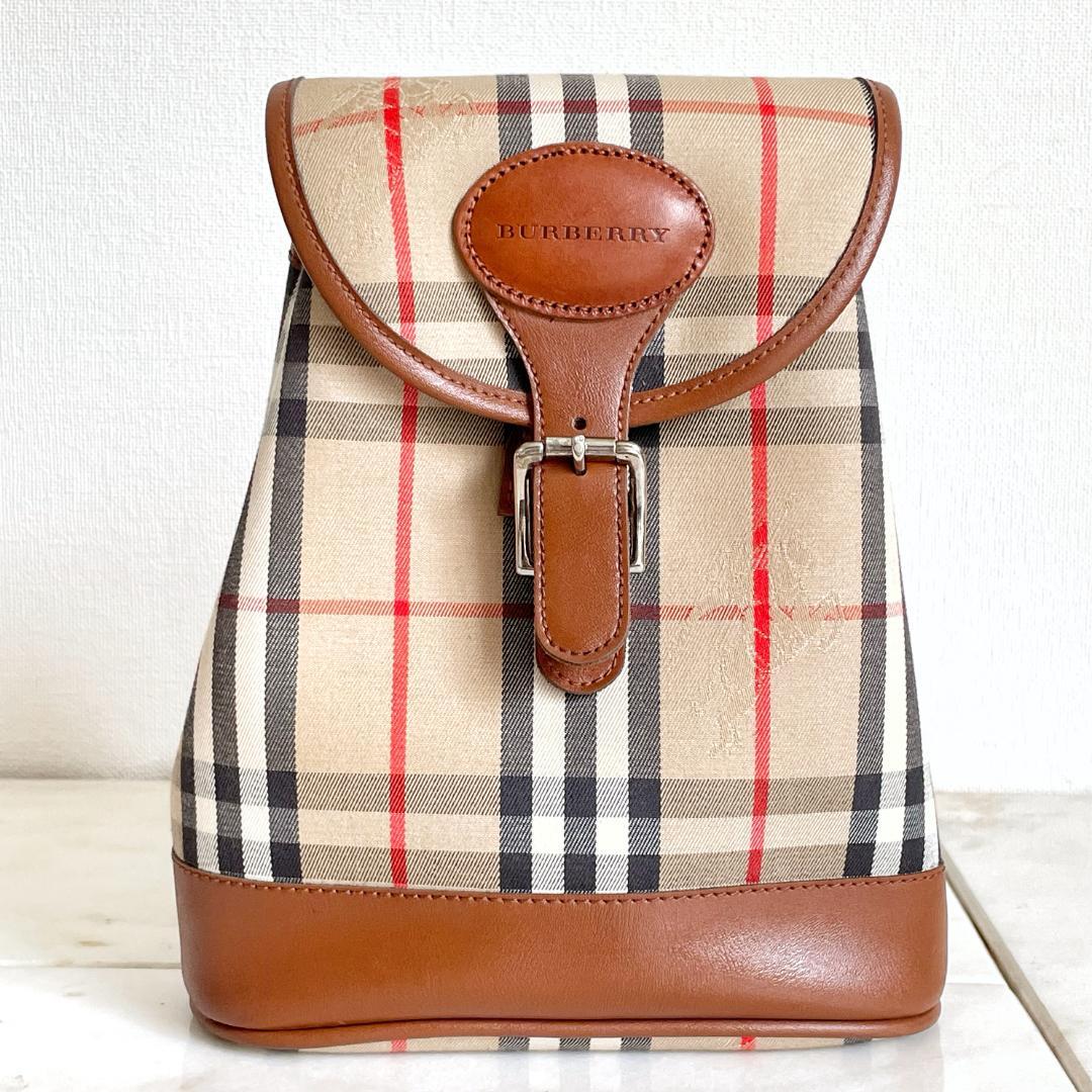 5863 BURBERRY バーバリー ヴィンテージ ミニリュック ノバチェック バーバリー BURBERRY ノバチェック ミニ リュック・デイパック