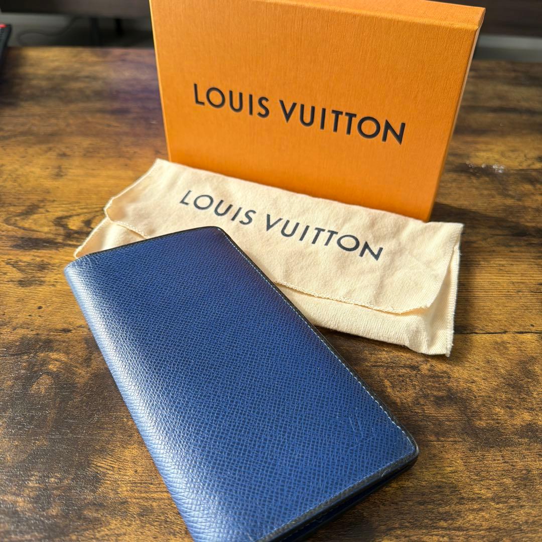 ルイヴィトン　タイガ　青　長財布