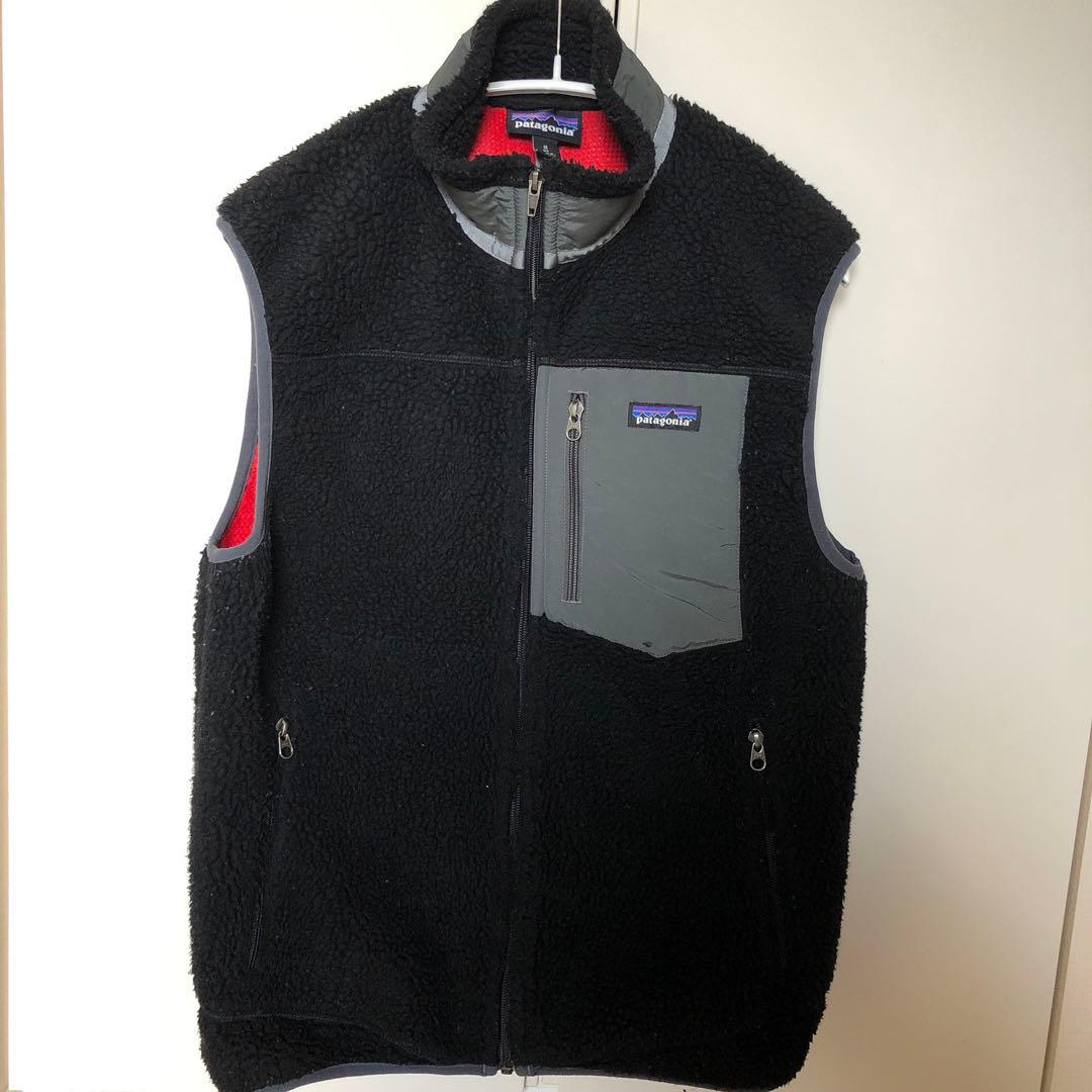 patagonia フリースベスト Mサイズ 黒