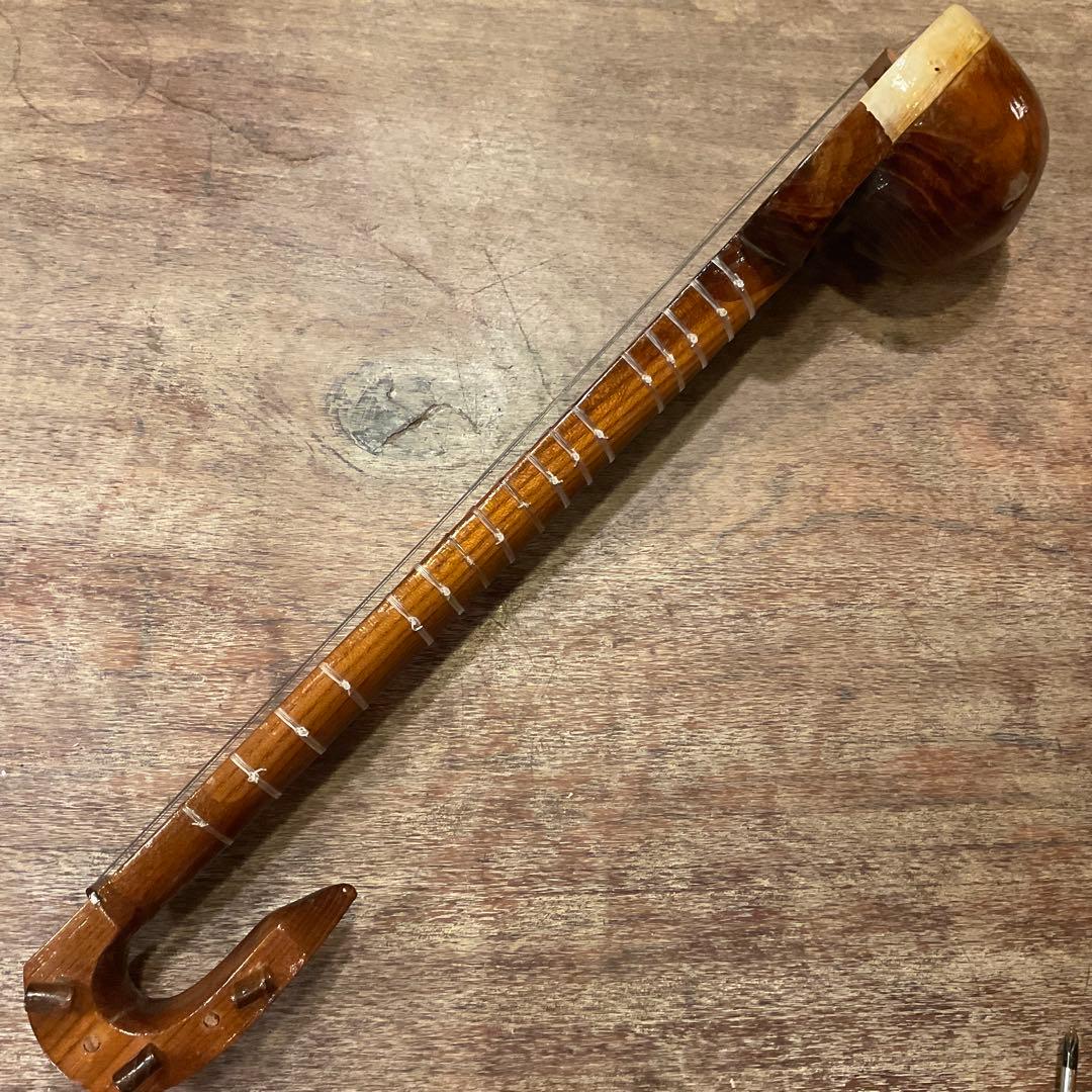 希少!! ウイグル民族楽器 ラワープ 皮 革 5弦ラワープ ラバーブ