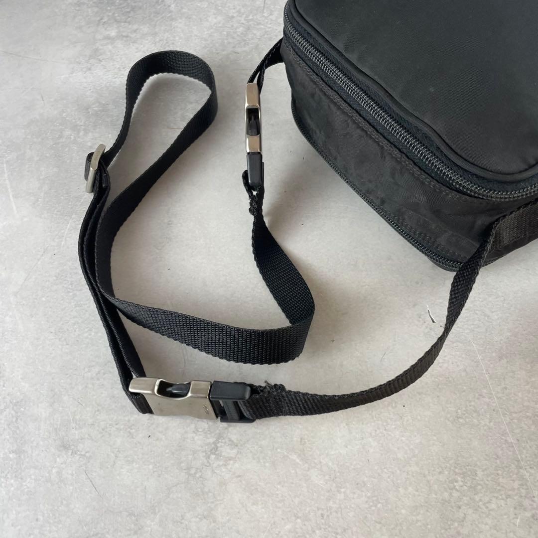美品✨PRADA ショルダーバッグ ウエスト 2way ナイロン 三角ロゴ 黒