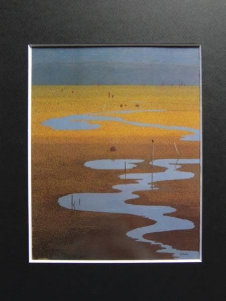 三浦俊輔、【新雪の来る前に】、希少な大判額装用画集より、美品、日本人画家