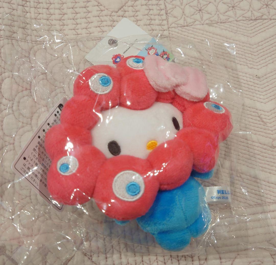 ミャクミャク キティちゃん 万博会場限定 カラビナ付きマスコット