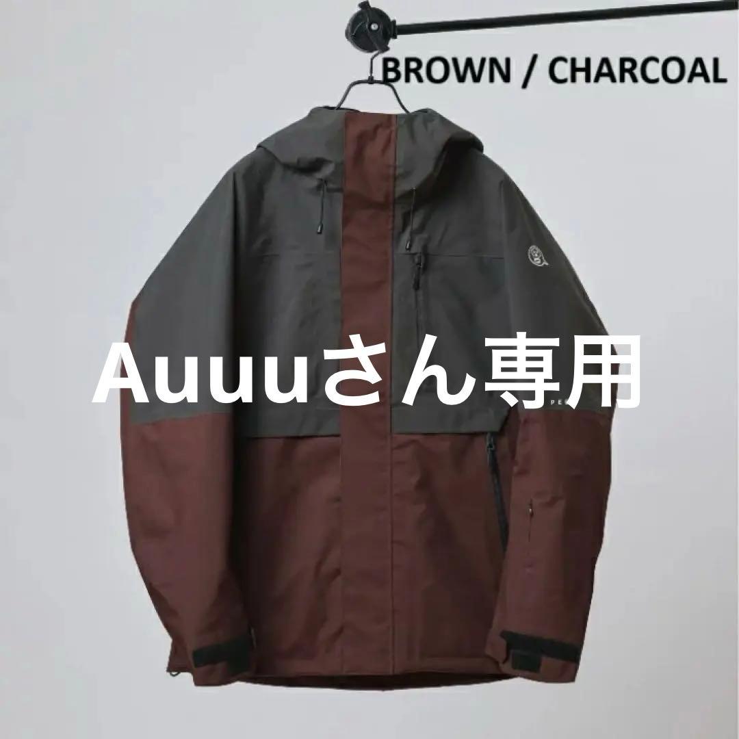 アンファッジ　PEEP JACKET ブラウン/チャコール XL 25-26