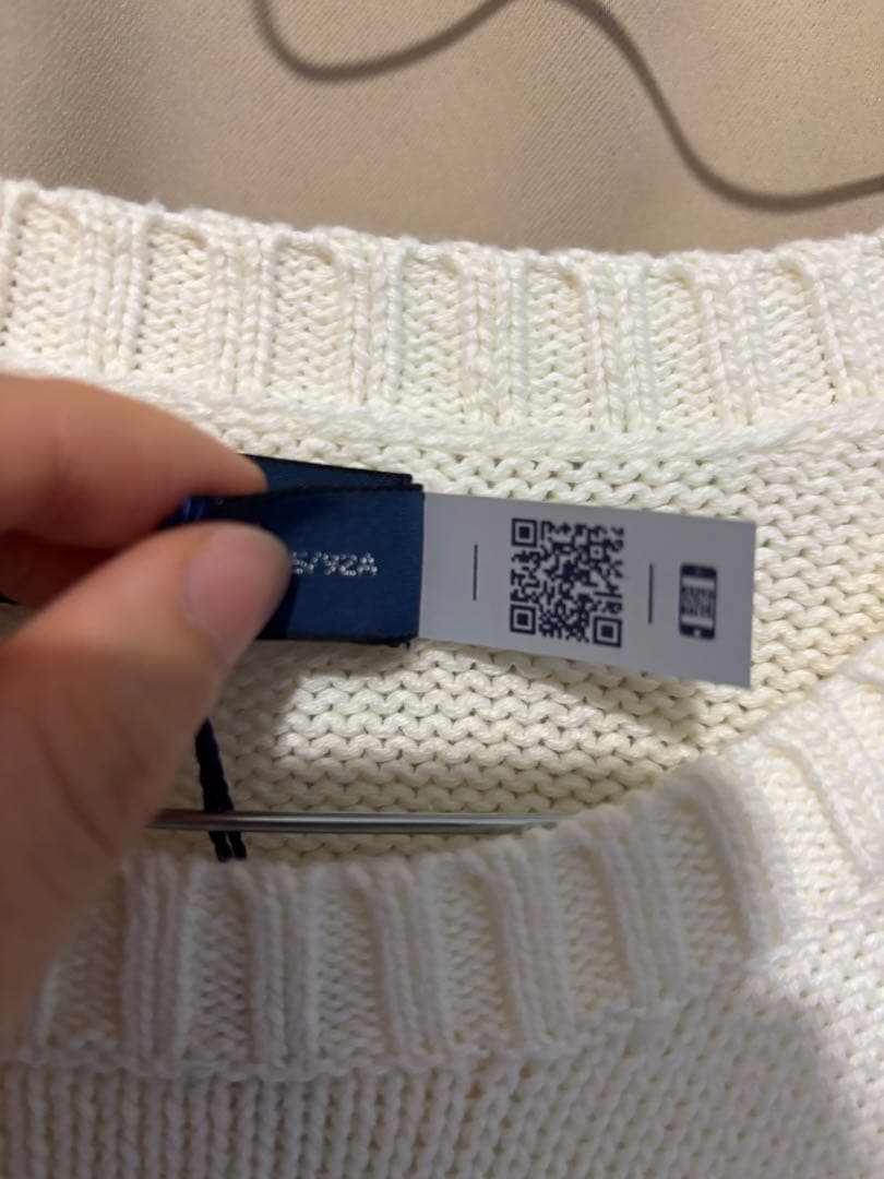 ラルフローレン カウボーイ フリンジ ホワイト ニット sizeM - メルカリ