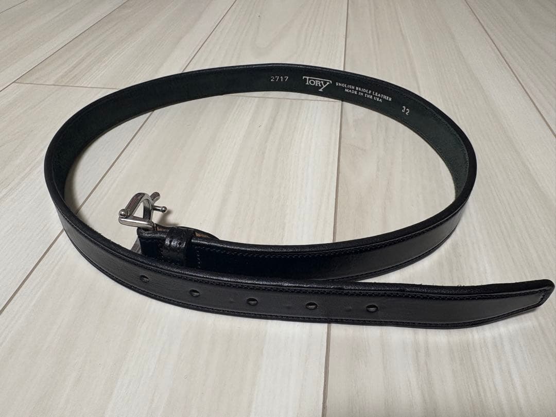 美品TORY leather 32インチ SPUR ベルト 幅1インチ