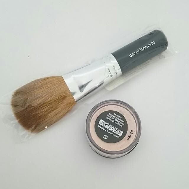 ２点セット ベアミネラル新品ミネラルヴェール オリジナル フローレスブラシ