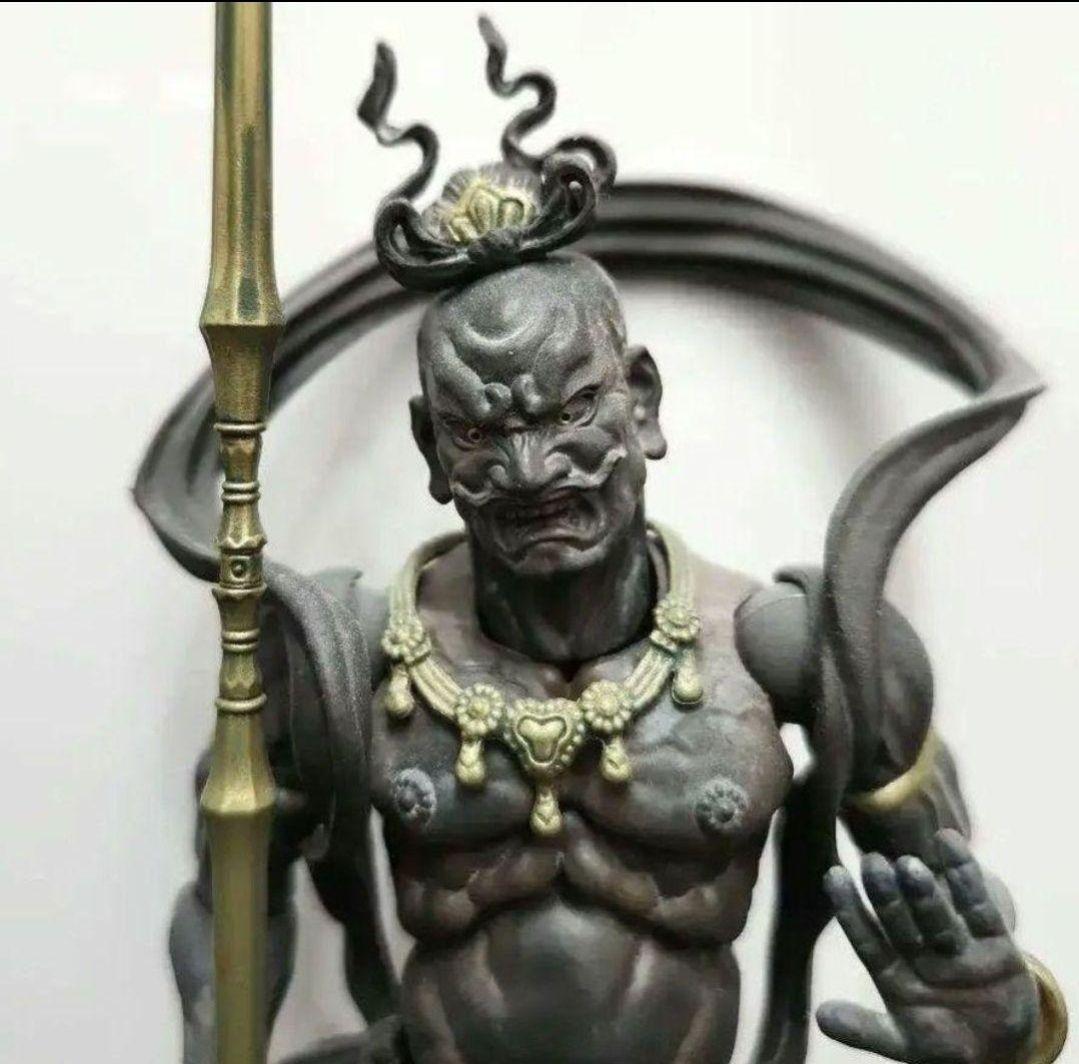 稀少】リボルテックタケヤ 金剛力士 阿形吽形【木彫版】2体セット仏像