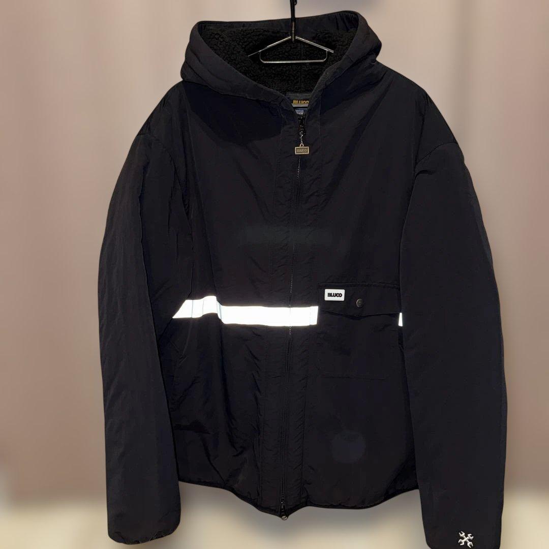ジャケット・アウター HOODED REFLECTOR JACKET BLACK XL
