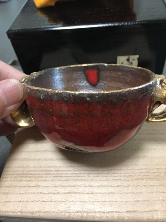 備前焼 超有名作家安倍安人 彩色獅子盃 個展作品お値下げ - メルカリ