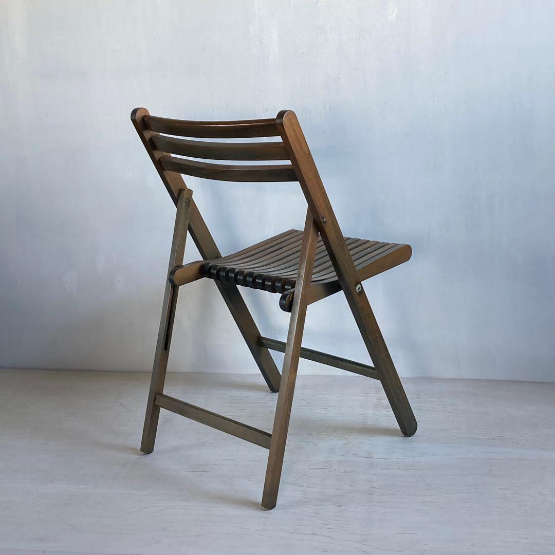 木製 折りたたみチェア フォールディングチェア 北欧 昭和レトロ