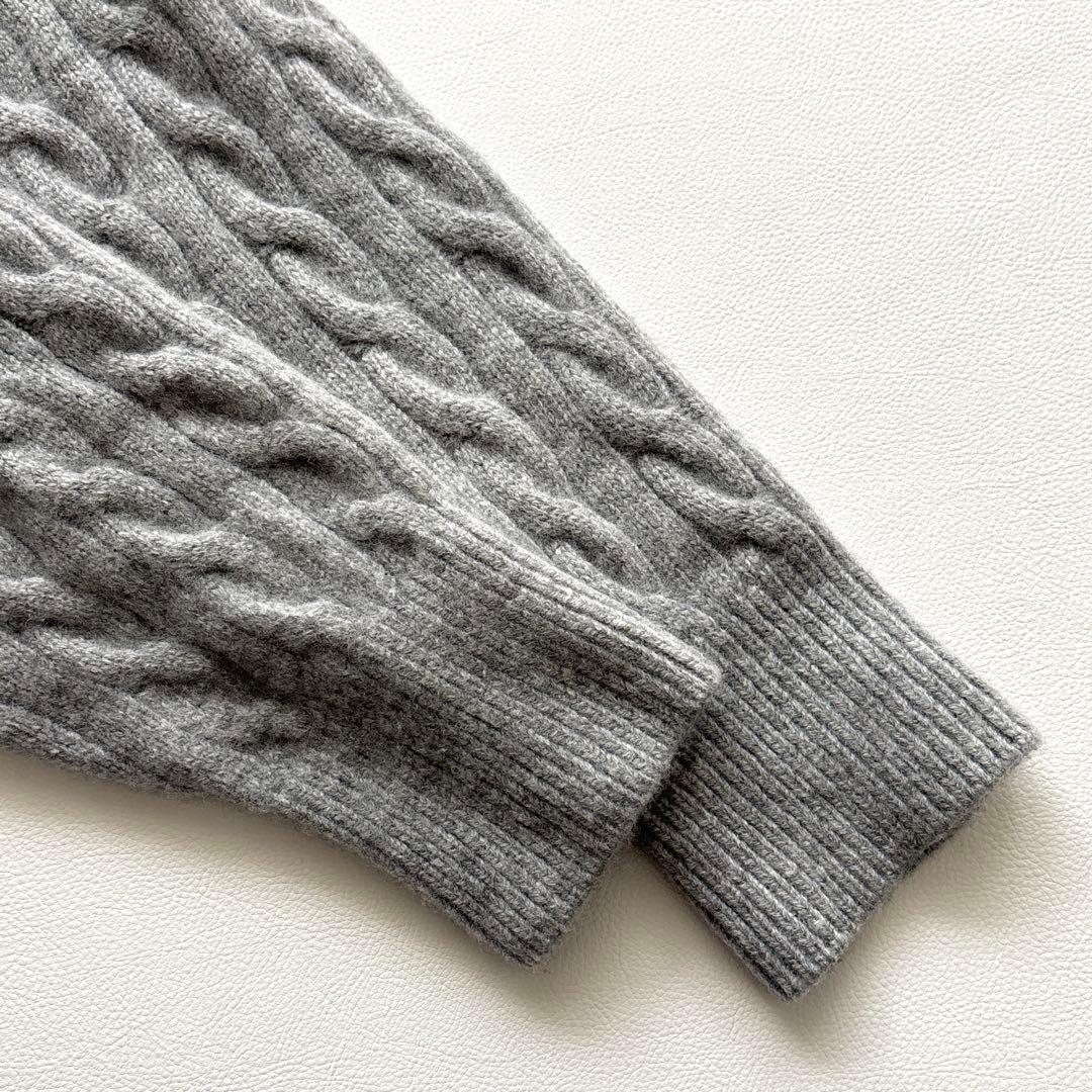 02341 エブリデイアイライク ケーブルニット カシミヤ混 グレー - メルカリ
