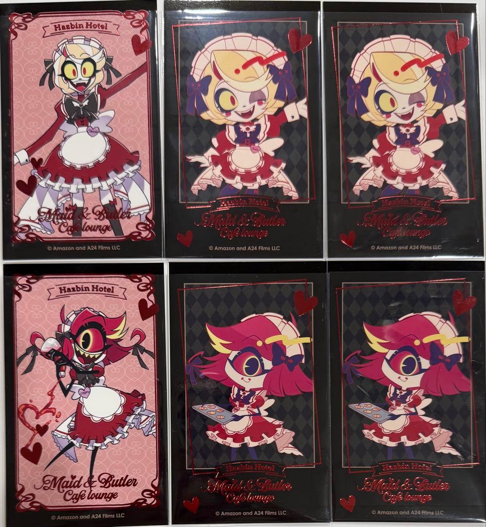 ハズビン•ホテル 箔押しカード アニメイトカフェ チャーリー ニフティ