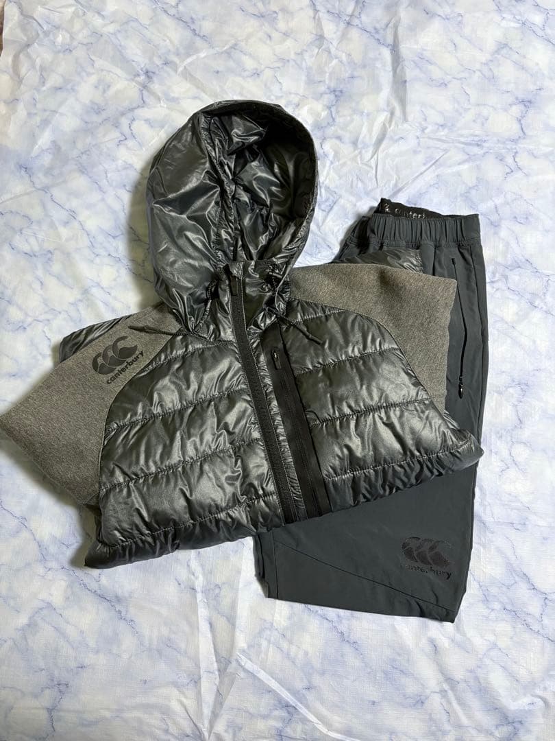 【たろちー】カンタベリー　フード付き中綿ジャケット セットアップ