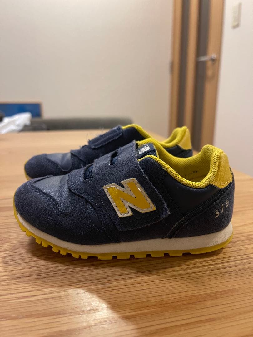 専用New Balance ニューバランス ネイビー/イエロー 14.5cm - メルカリ