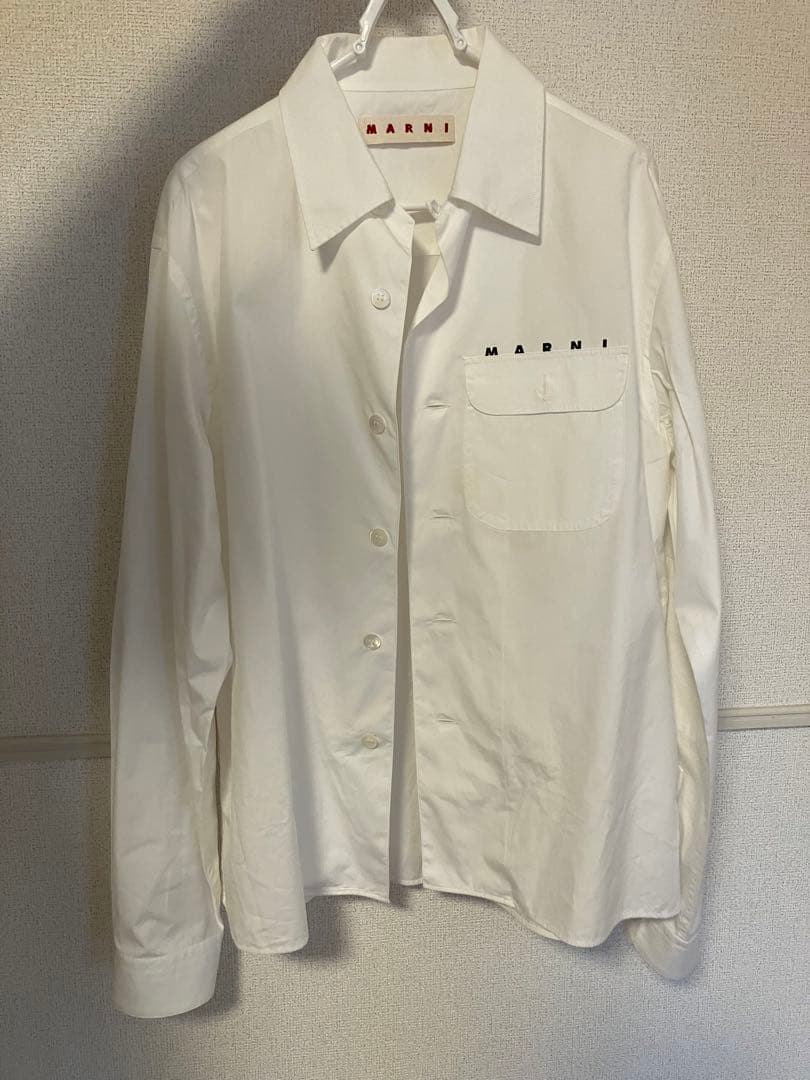 MARNI シャツ　長袖　ホワイト