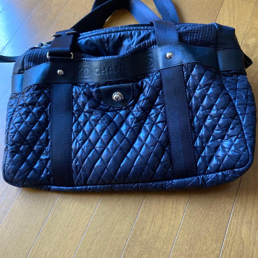 カ*シ様 CHANEL BLACKボストンバッグ