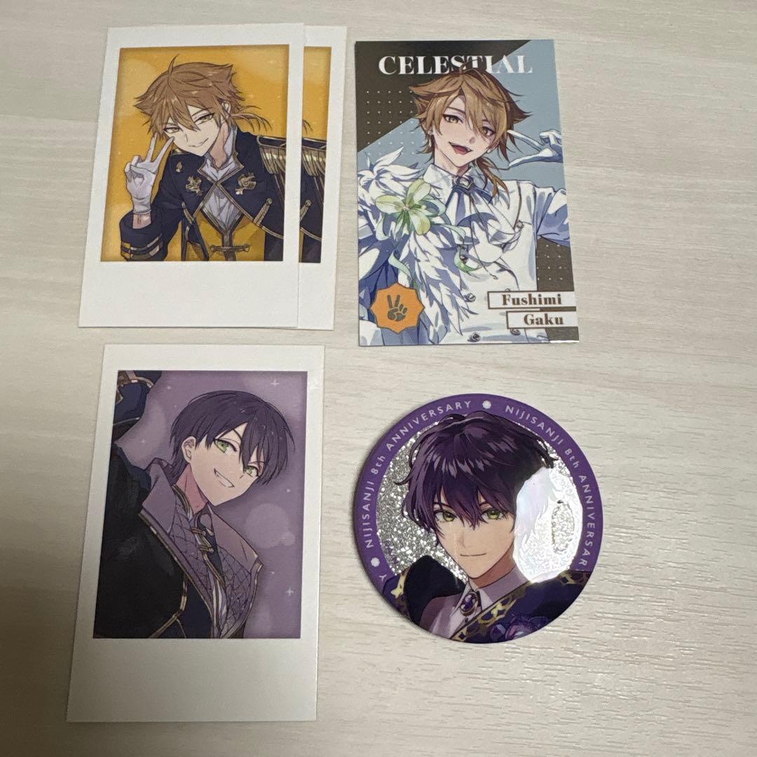 剣持刀也 伏見ガク 咎人 カード4枚+缶バッジセット - メルカリ