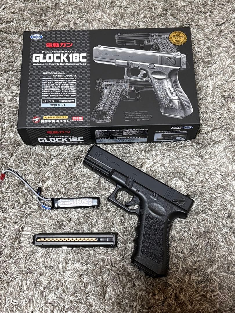 東京マルイ　電動ハンドガン　グロック18C リポ化済み