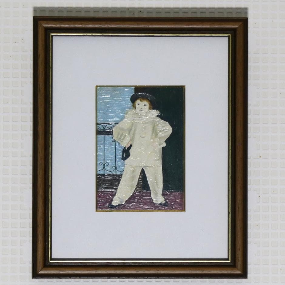 ピカソ複製画 ピエロ《ピエロに扮するパウロ》 - メルカリ