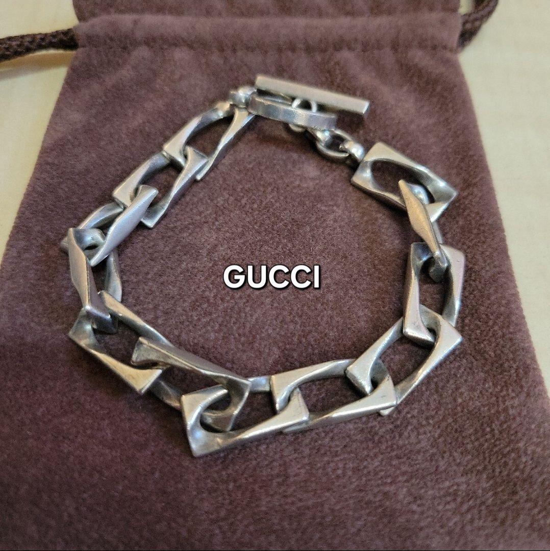 GUCCI★フィガロスクエア チェーンブレスレット グッチ ヴィンテージ