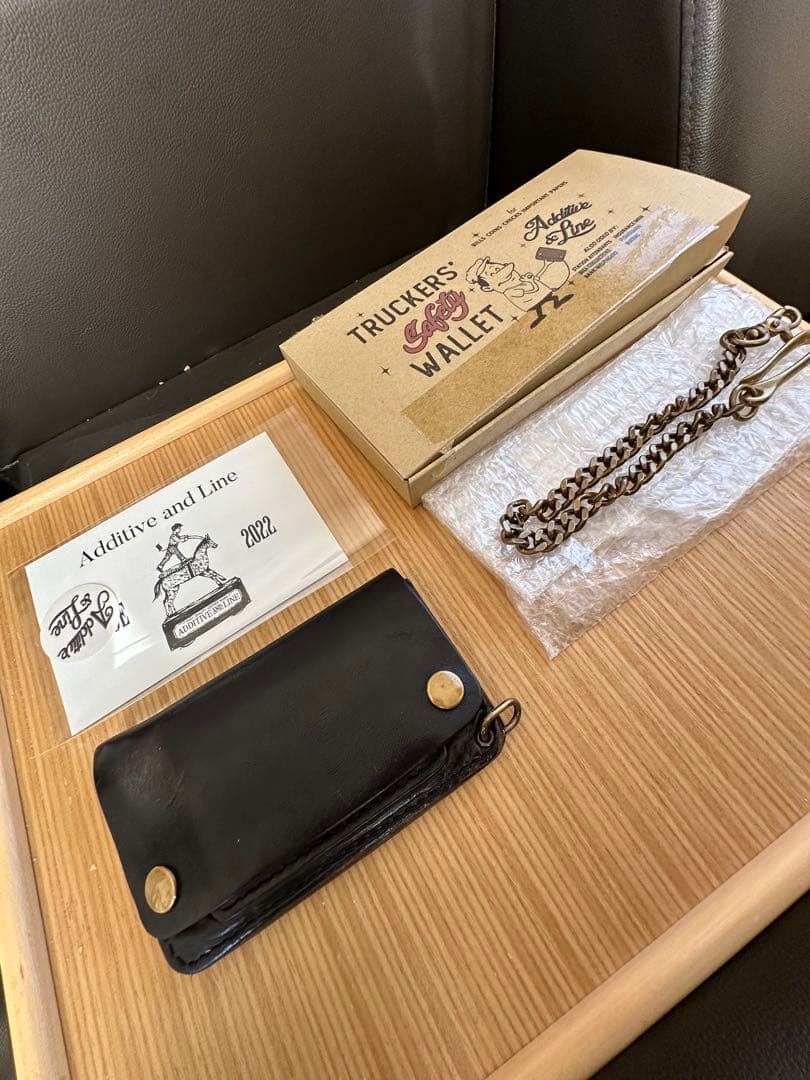 ten　additive and lineトラッカーウォレットチェーン付 Yahoo!オークション - 【美品】Additive & Line トラッカーウォレット
