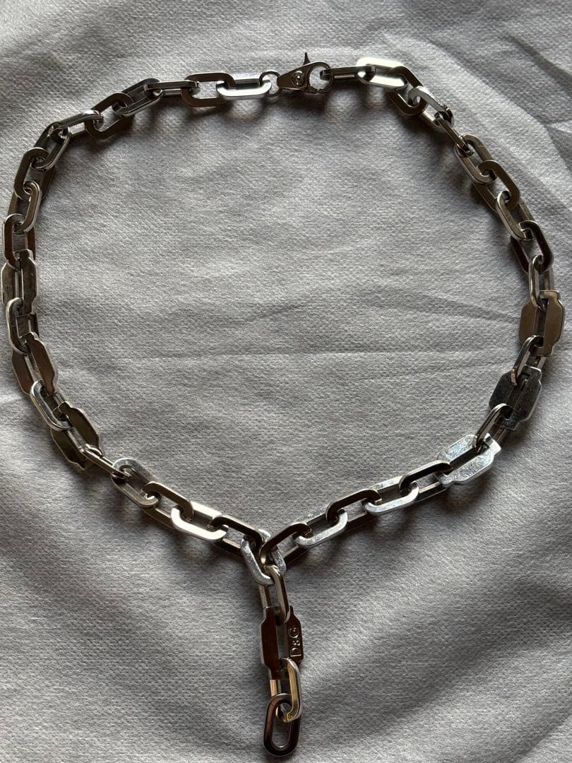 dolce&gabbana メンズ　ネックレス　チェーン　シルバー ディー&ジー ドルガバ ドルチェ&ガッバーナ D&G ネックレス チェーン