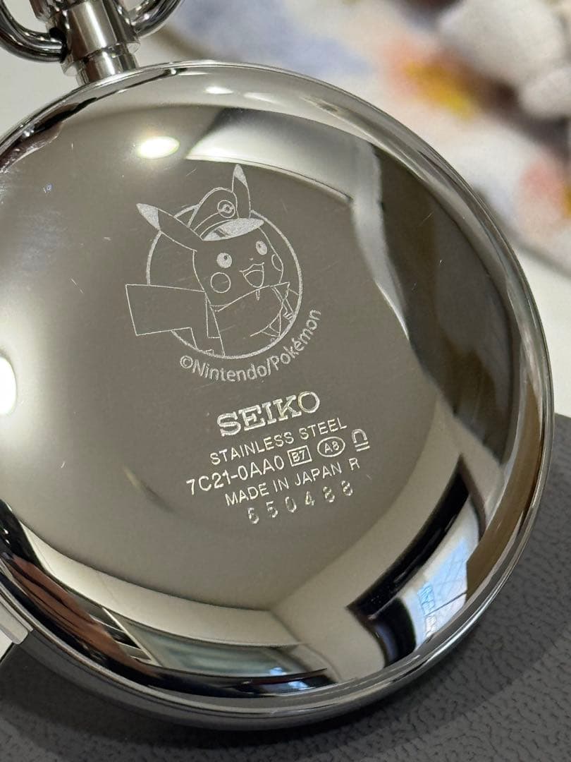 非売品　ポケモン　鉄道時計　懐中時計　ポケットモンスター　SEIKO 非売品 ポケモン 鉄道時計 懐中時計 ポケットモンスター SEIKO - メルカリ