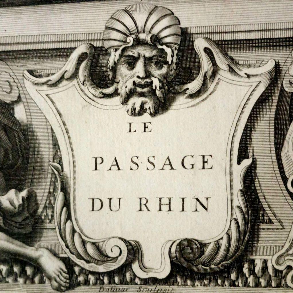 お値下げ　額装品　1673年　J.DOLIVAR 「ライン侵攻の図」稀少　美品