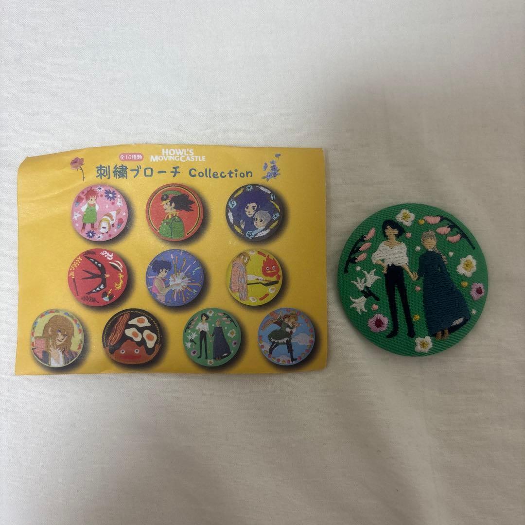 ハウルの動く城 刺繍ブローチ 刺繍缶バッジ ジブリ - メルカリ