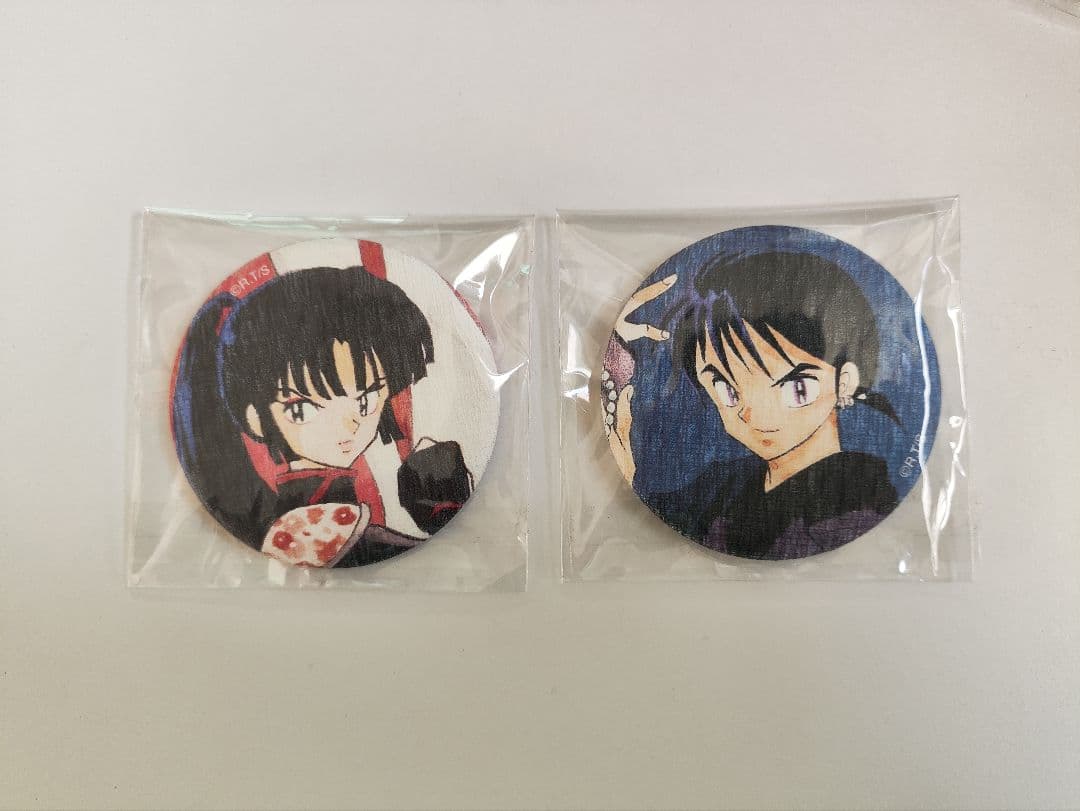 犬夜叉 トレーディング和紙 珊瑚 弥勒 缶バッジ - メルカリ