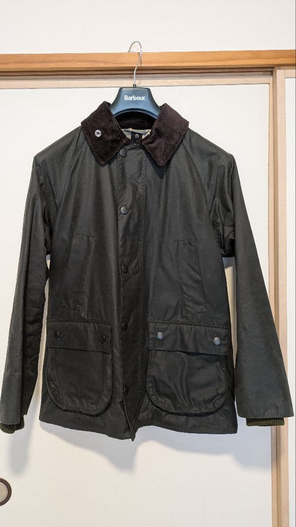 Barbour SL BEDALE 36 SAGE コーデュロイ襟付き