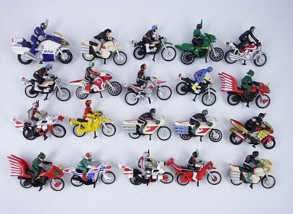 特撮キャラクター 仮面ライダー バイクキャラウィール 20体 合金