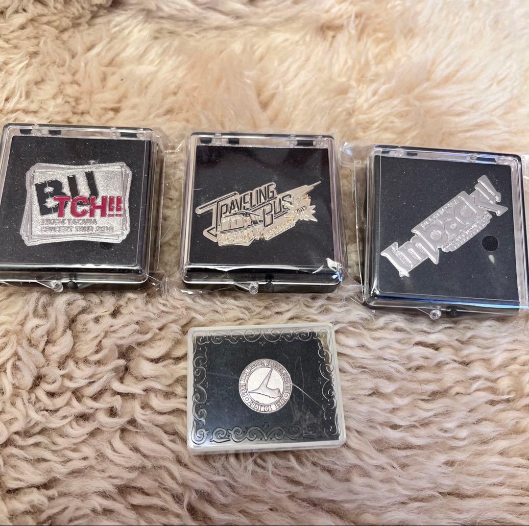 未使用]矢沢永吉ss席ピンバッジ4個セット - メルカリ